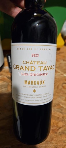 Bordeaux Margaux Château Grand Tayac Les Origines 2023