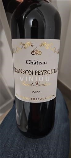 Burdeos Saint-Émilion Château Transon Peyroutas 2022