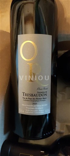 Vin Rouge sec OR Tresbaudon 2020 France Provence AOC