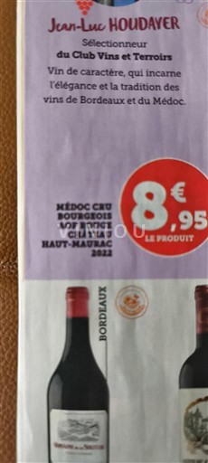 Bordeaux Médoc Château Haut-Maujac 2021