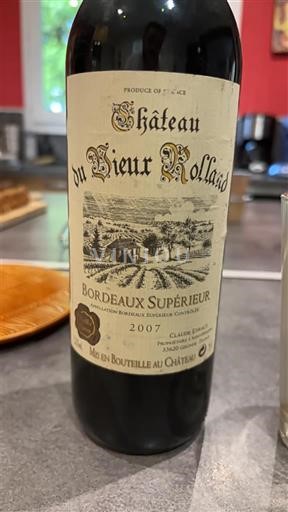 Bordéus Bordeaux Superior Château Vieux Rolbaud 2007