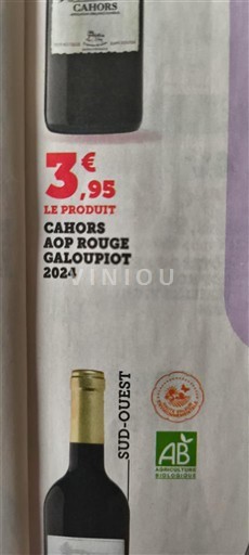 Sud-Ovest Cahors Galoupiot 2024