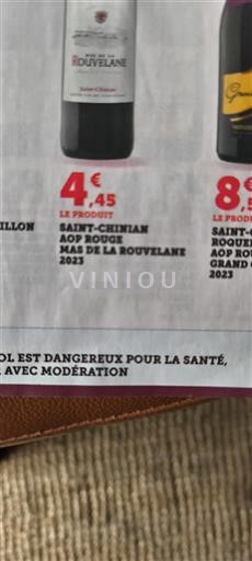 Vin Rouge sec Mas de la Rouvelane 2023 France Languedoc Saint-Chinian AOC