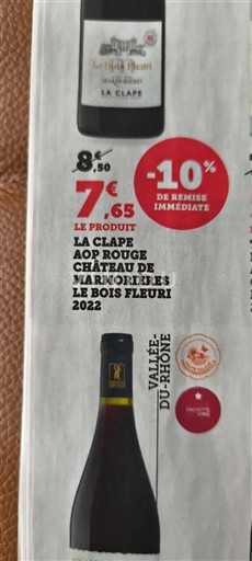 Languedoc La Clape Château Marmorières Le Bois Fleuri 2022