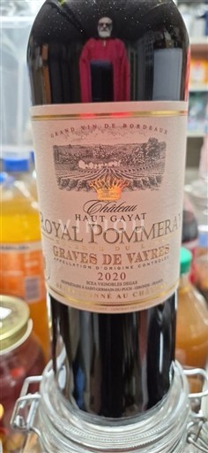 Bordeaux Graves-de-vayres Château Haut Gayat Royal Pommeraie 2020