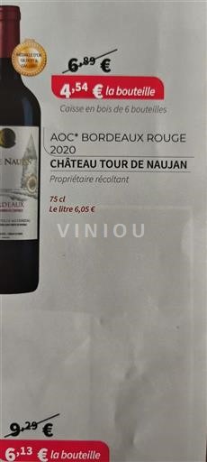 Bordeaux Château Tour de Naujan 2020