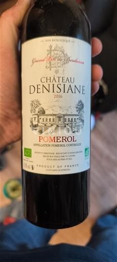 Bordeaux Pomerol Château Denisiane 2016
