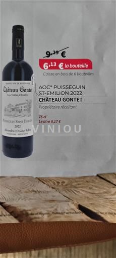 Bordeaux Puisseguin-saint-émilion Château Gontet 2022