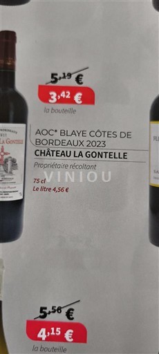 Bordeaux Blaye-Côtes-de-Bordeaux Château La Gontelle 2023