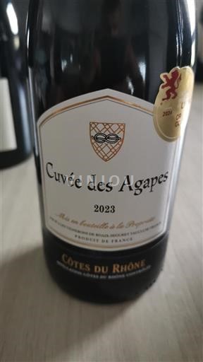 Thung lũng Rhône Côtes-du-rhône Cuvée des Agapes 2023