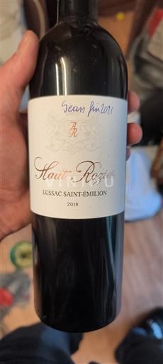 Bordeaux Lussac-saint-émilion Haut-Rozier 2018