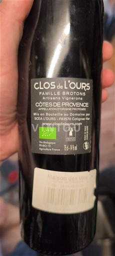 Provence Côtes-de-provence Clos de l'Ours 2014