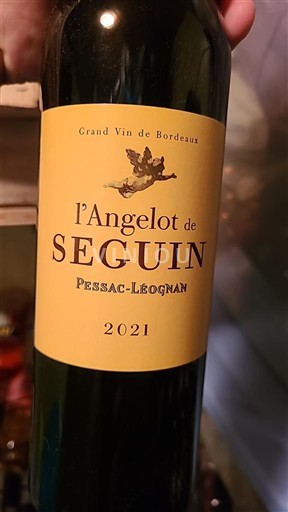Bordeaux Pessac-Léognan L'Angelot de Seguin 2021