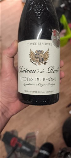 Thung lũng Rhône Côtes-du-rhône Château Ruth Réservée 2019