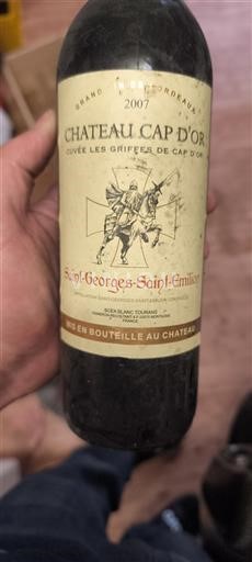Bordeaux Saint-Georges-Saint-Émilion Château Cap Or Les Griffes de Cap d'Or 2007