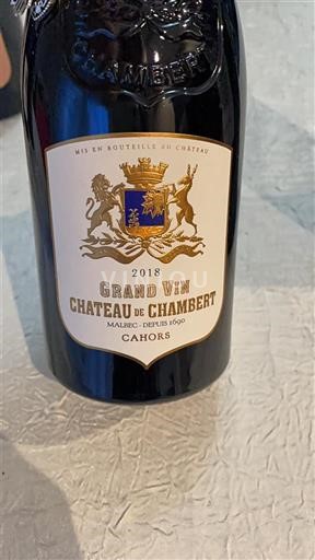 South West Cahors Château Chambert Grand Vin 2018