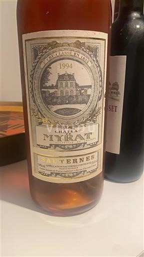 Bordeaux Sauternes Château Myrat 1994
