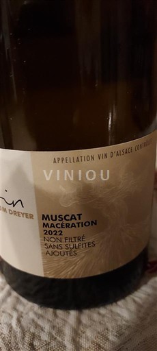 Alsace Muscat Grand Cru Domaine Amélie Dreyer Muscat Macération 2022