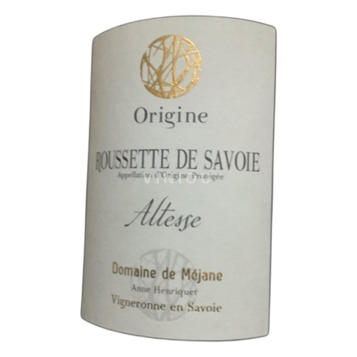 Savoie en Bugey Roussette de Savoie Domaine Méjane Origine 2023