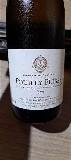 Bourgogne Pouilly-fuissé Christian Collovray et Jean-Luc Terrier 2020