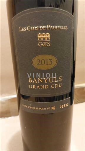 Roussillon Banyuls Grand Cru Les Clos de Paulilles 2013