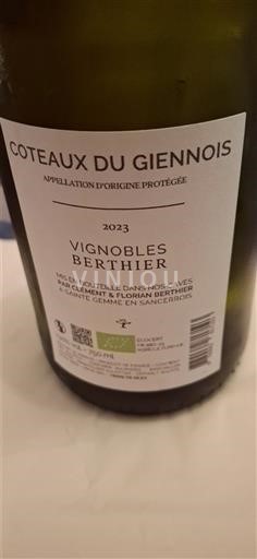 Loirevallei Coteaux-du-giennois Vignobles Berthier 2023