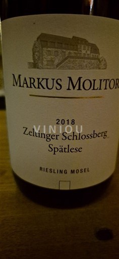 Mosela Markus Molitor Zeltinger Schlossberg Spätlese 2018