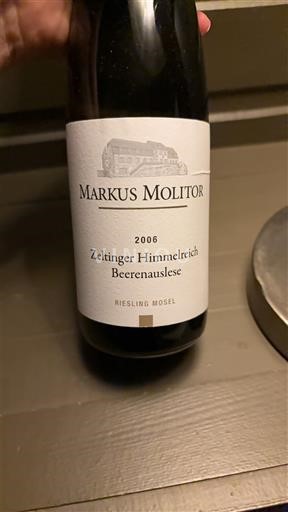 Mosela Markus Molitor Zeltinger Himmelreich Beerenauslese 2006