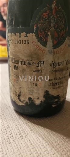 Borgoña Chambolle-Musigny Premier Cru Chevalier du tastavin 1981
