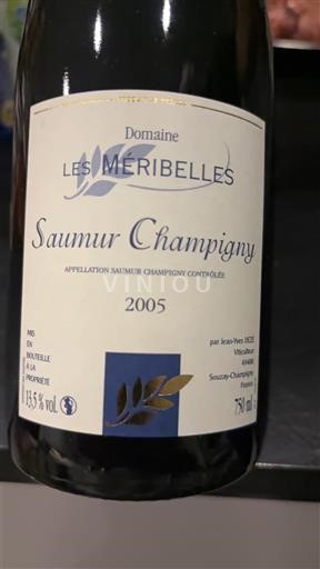 Údolí Loiry Saumur-Champigny Domaine Les Méribelles 2005