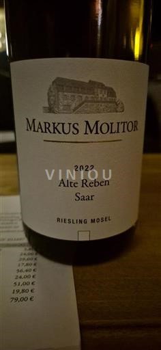 Mosel Markus Molitor Alte Reben Saar 2022