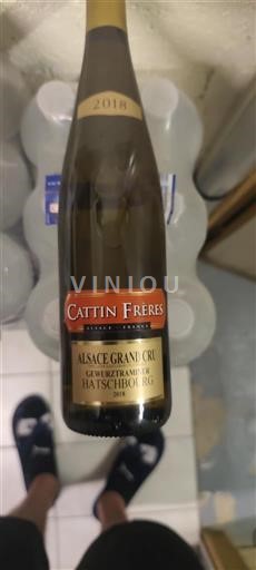 Vin Blanc sec Hatschbourg Cattin Fréres 2018 France Alsace Gewurztraminer AOC Grand Cru