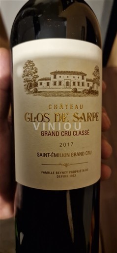 Bordeaux Saint-Émilion Grand Cru Château Clos de Sarpe 2017