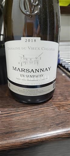Burgundy Marsannay Domaine Vieux Collège En Sampagny 2018
