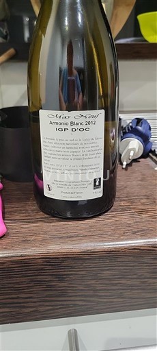 Languedoc-Roussillon Pays d'Oc Nico Serraf Armonio Blanc 2012