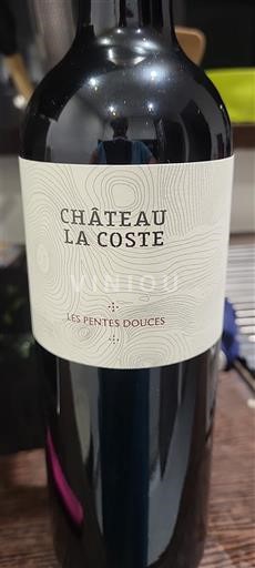 Vin Rouge sec Les Pentes Douces Château La Coste 2020 France Provence AOC bio