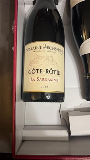 Vale do Ródano Côte-rôtie Domaine Bonserine La Sarrasine 2022