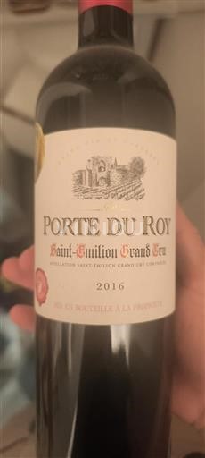Burdeos Saint-Émilion Gran Cru Grand Cru Porte du Roy 2016