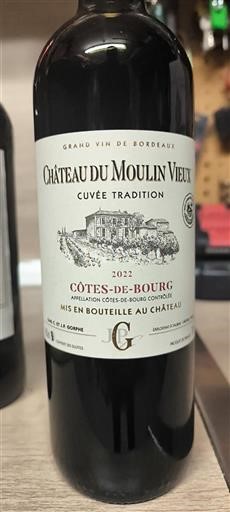 Bordeaux Côtes-de-bourg Château Moulin Vieux Tradition 2022