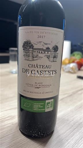 Bordeaux Blaye-Côtes-de-Bordeaux Château Castets 2017