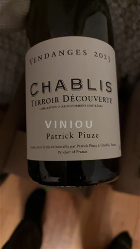 Burgundsko Chablis Patrick Piuze Terroir Découverte 2023