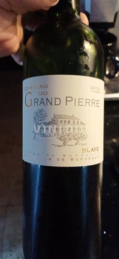 Bordeaux Blaye Château Grand Pierre 2012