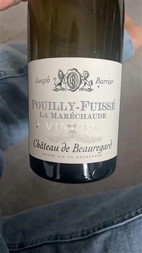 Burgundy Pouilly-Fuissé Château Beauregard La Maréchaude 2016