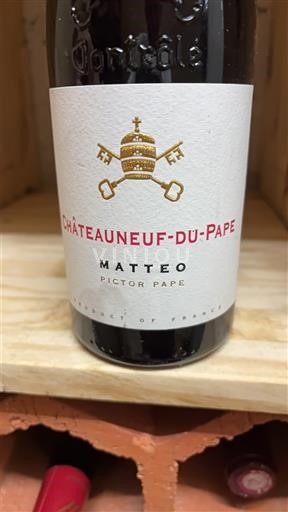 Vin Rouge sec Pictor Pape Matteo Non millésimé France Vallée du Rhône Châteauneuf-du-pape AOC