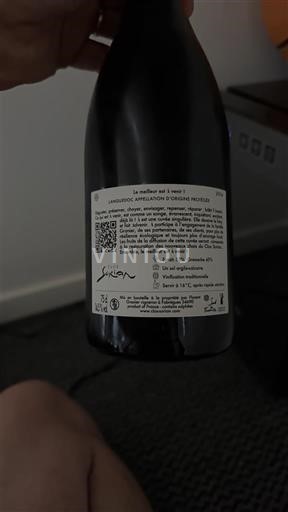 Vin Rouge sec Le meilleur est à venir Clos Sorian 2016 France Languedoc AOC biodynamie
