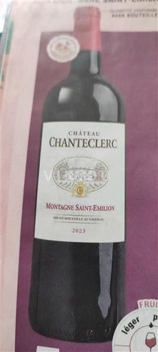 Burdeos Montagne-Saint-Émilion Château Chanteclerc 2023