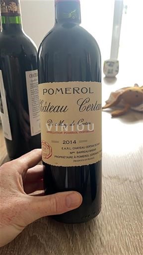 Bordeaux Pomerol Château Certan De May de Certan 2014