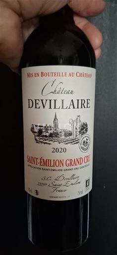 Bordéus Saint-Émilion Grand Cru Château Devillaire 2020