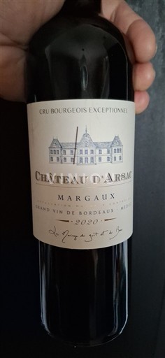 Bordeaux Margaux Château Arsac 2020