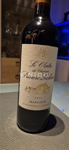 Bordeaux Margaux Château Prieuré-Lichine Le Cloître 2020